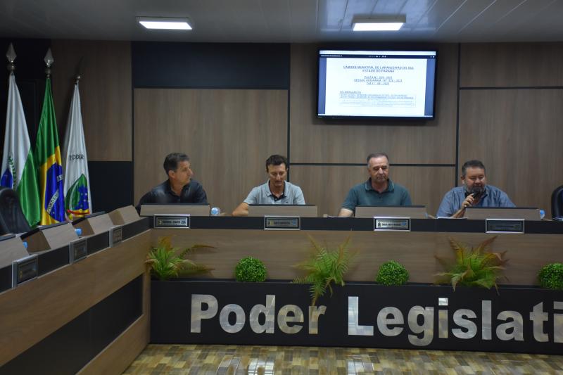 Vereadores aprovam em primeira votação contas do município relativas ao ano de 2021